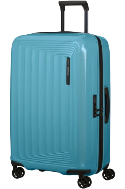 Samsonite Nuon Valise Ă 4 Roues Extensible 69cm - Metallic Ocean Blue