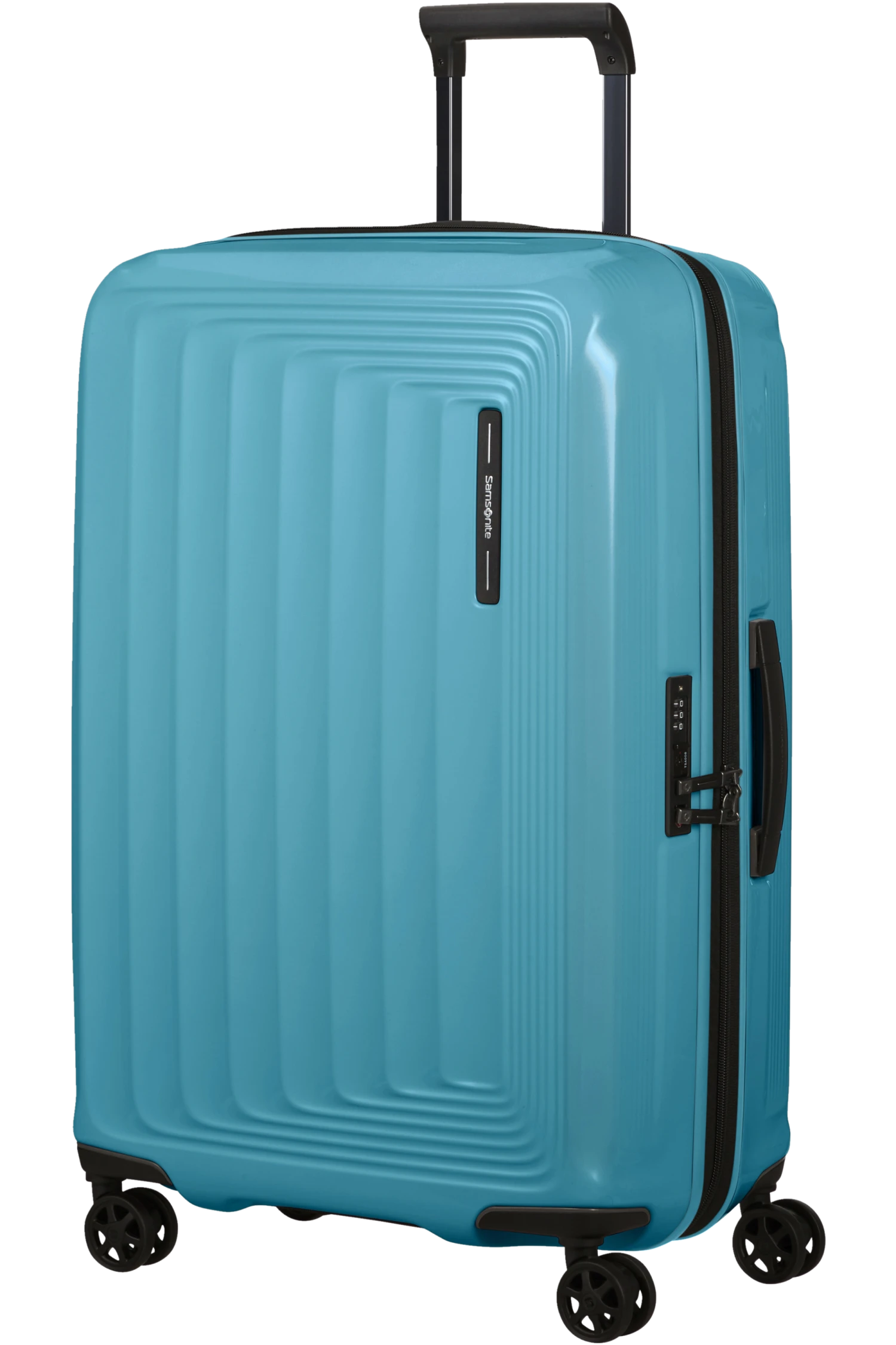 Samsonite Nuon Valise Ă 4 Roues Extensible 69cm - Metallic Ocean Blue