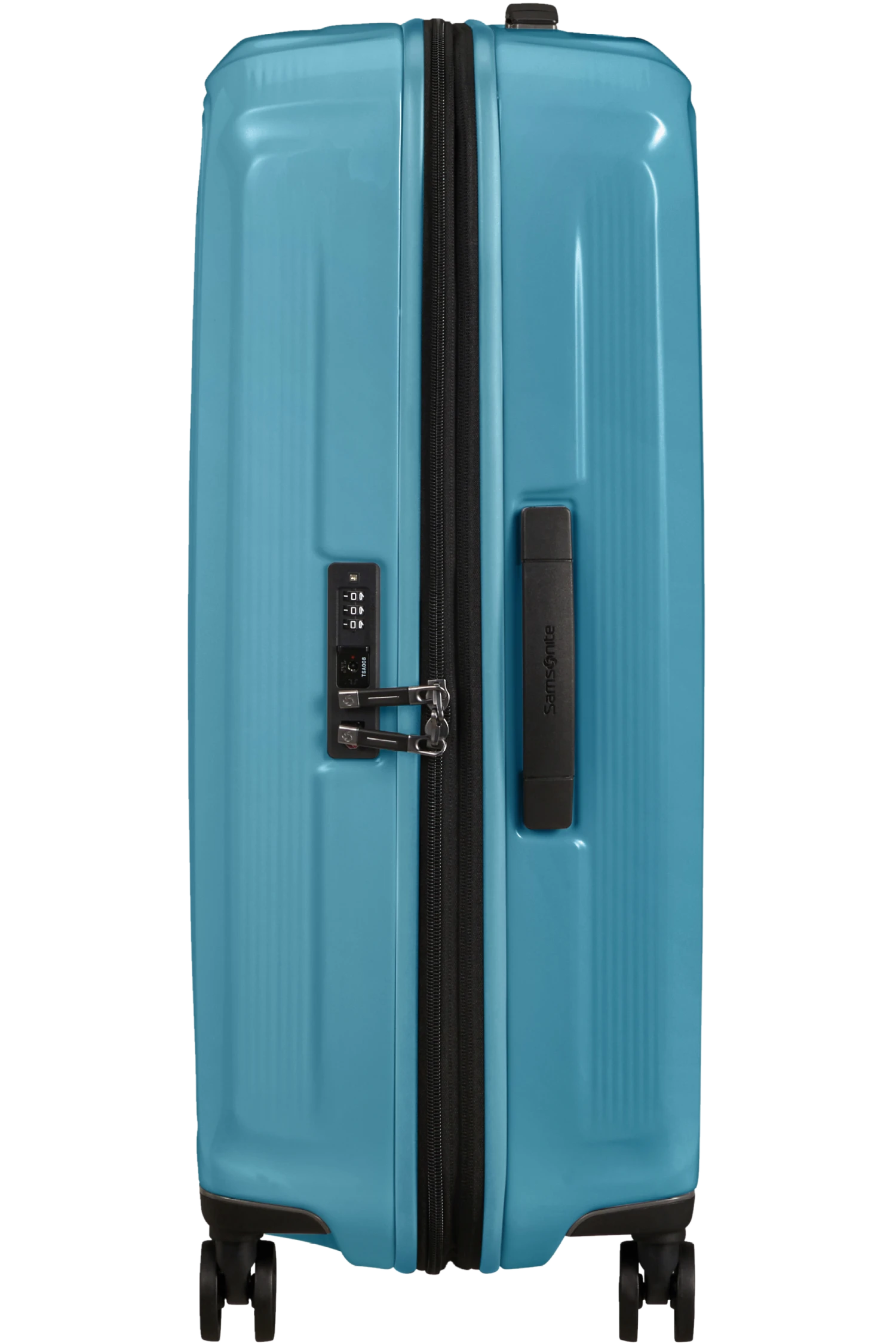 Samsonite Nuon Valise à 4 Roues Extensible 69cm - Metallic Ocean Blue – Image 3