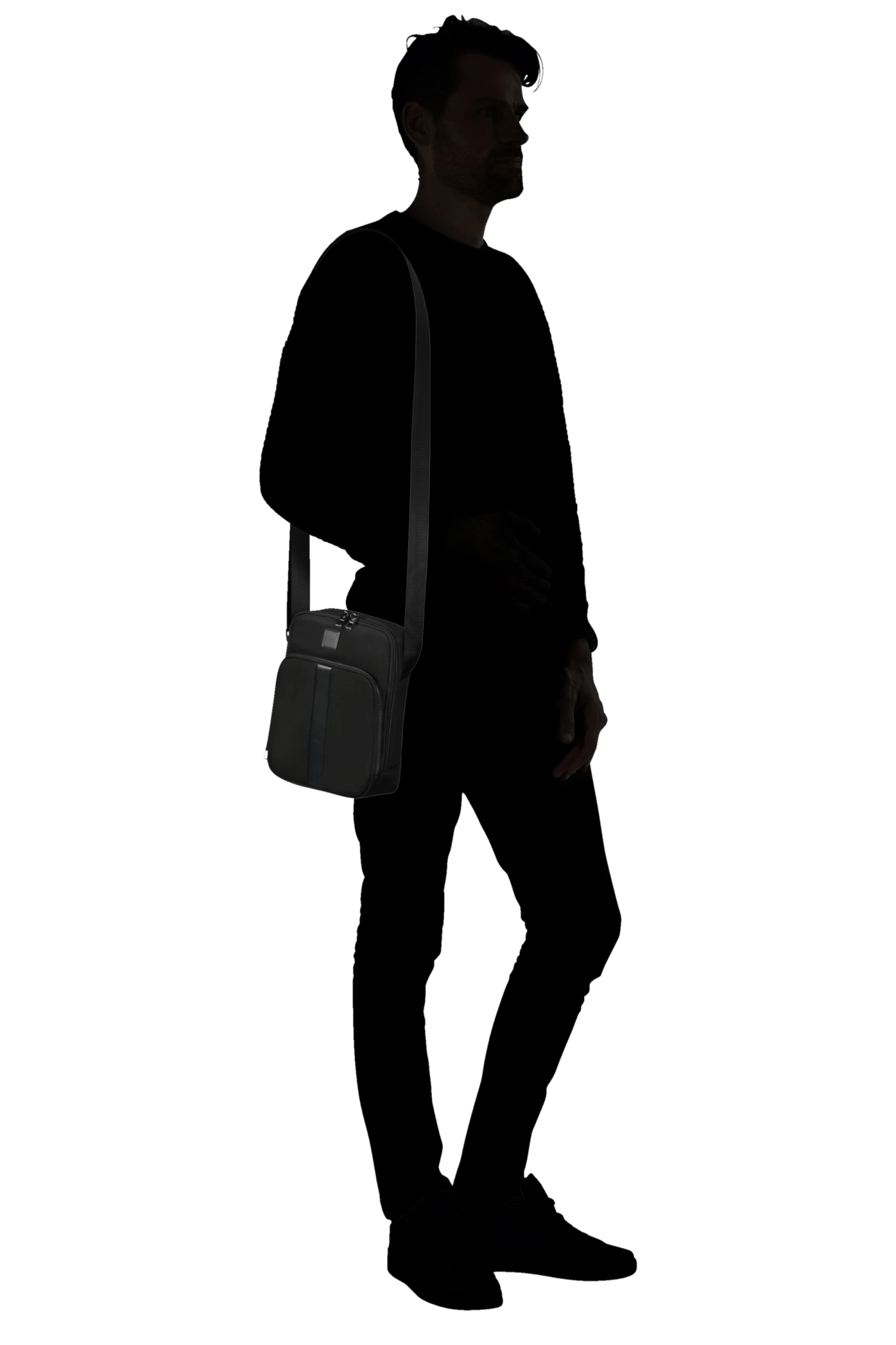 Samsonite Sacksquare Sacs Porté Croisé M - Noir